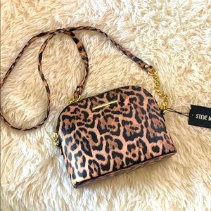 Steve Madden leopard print cross body handbag